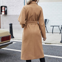 Wiktoria | Women's Pockets Belted Elegant Trench Coat in Camel
