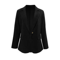 Winterbelle | Women's Pockets Elegant Blazer in Black