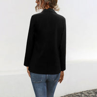 Winterbelle | Women's Pockets Elegant Blazer in Black