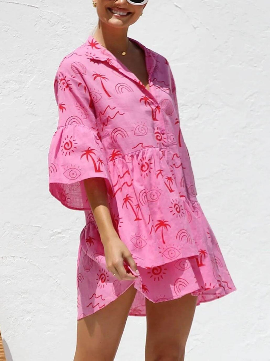 Wivina | Women's Botanical Print Mini Sundress