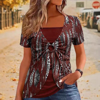 Wivina | Women's Fashionable Top in Wine Red