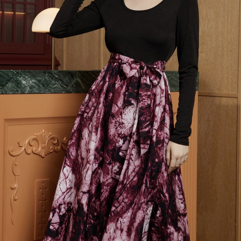 Wladyslawa | Women's Skirt – Maxi Skirt in Burgundy