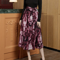 Wladyslawa | Women's Skirt – Maxi Skirt in Burgundy