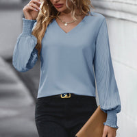 Yseult | Women's Elegant Blouse Top in Light Blue