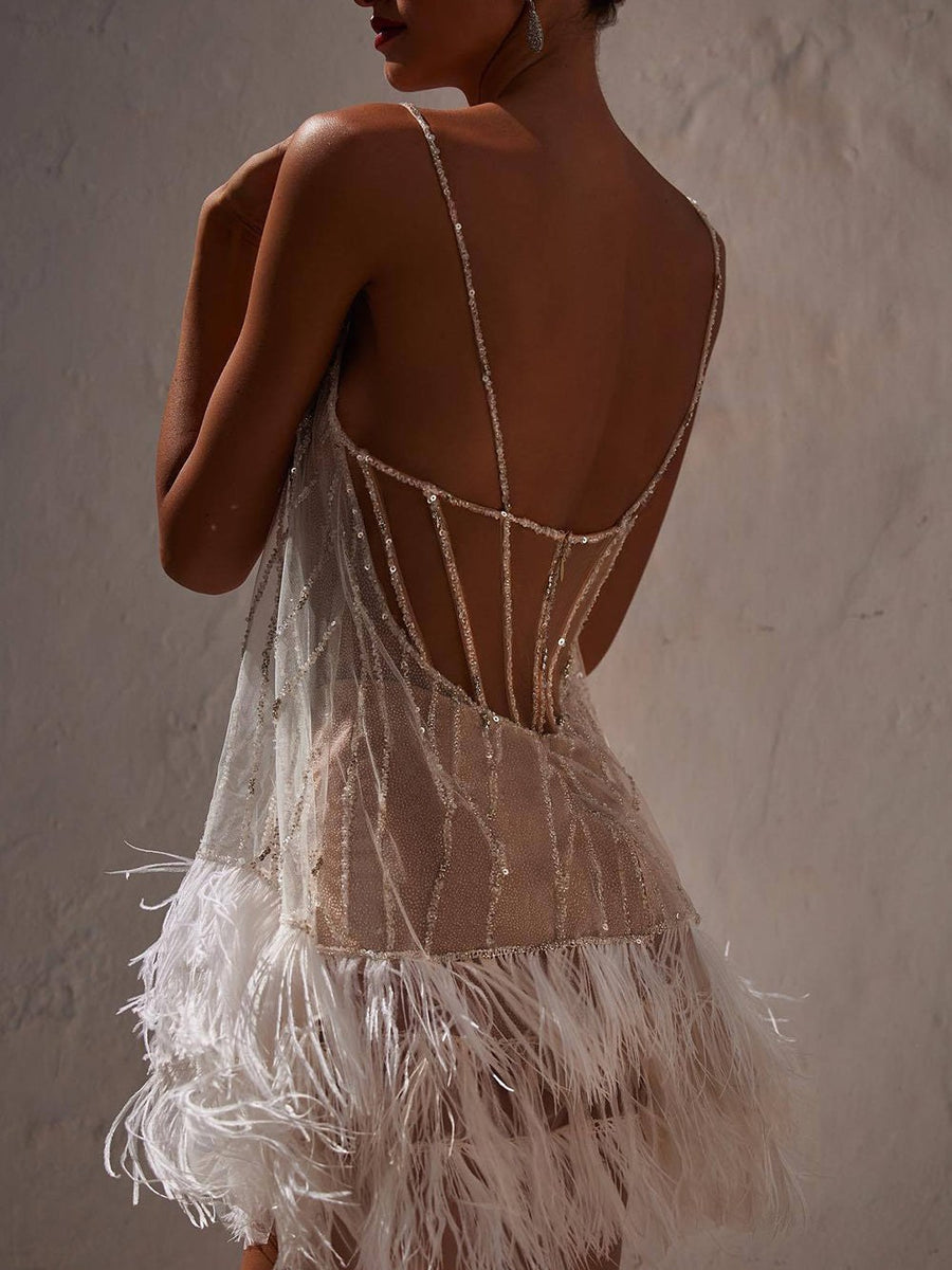 Ysolde | Women's Open Back Mini Sundress