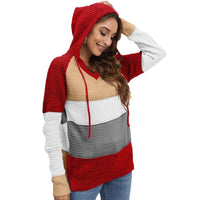 Zara | Women's Color Block Hooded Fashionable Hoodie