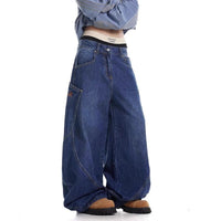 Zarelinde | Women's Pockets Jeans in Dark Blue