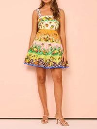 Zephyrine | Women's Square Neck Mini Sundress