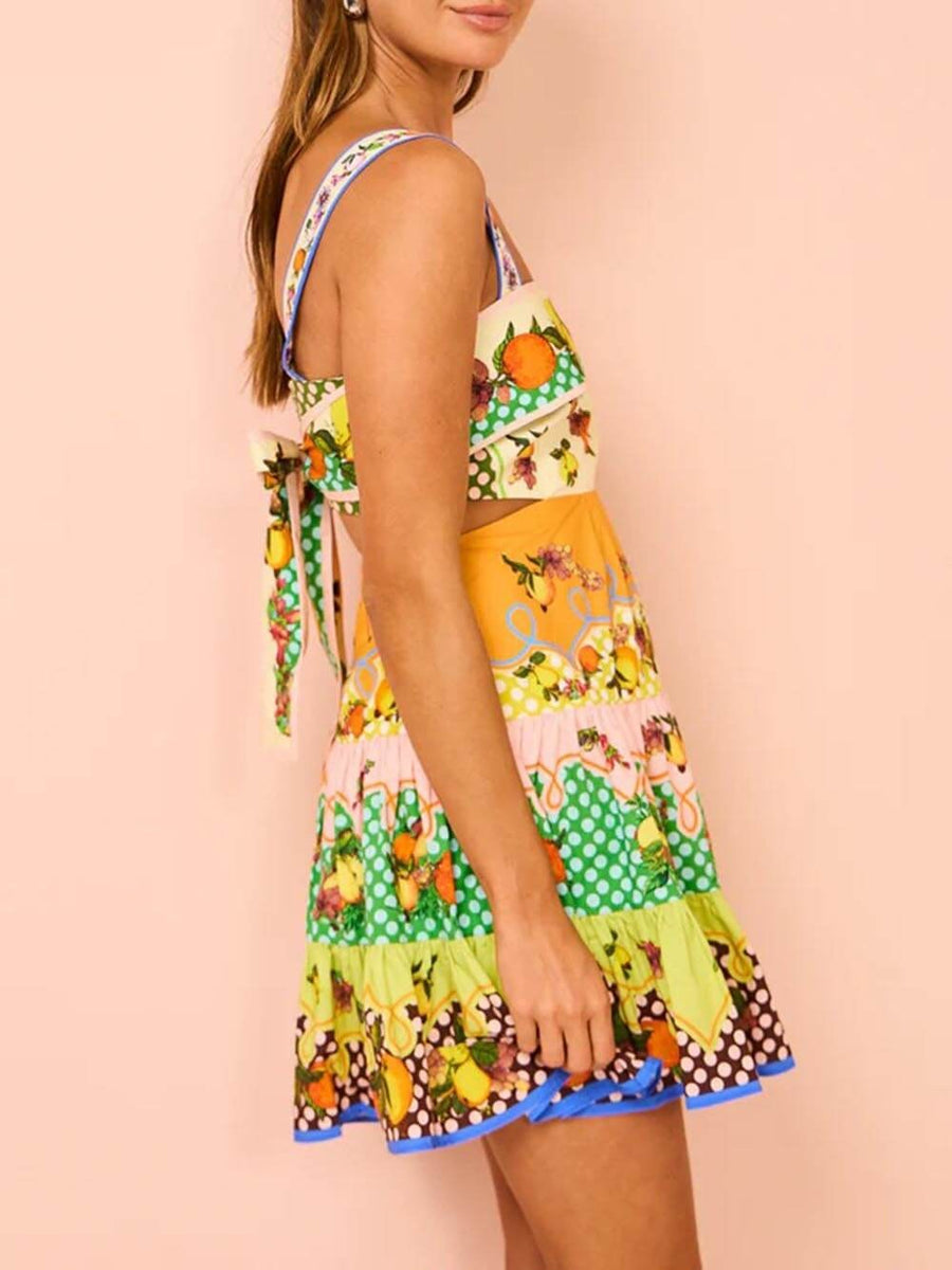 Zephyrine | Women's Square Neck Mini Sundress