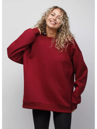 Zephyrine | Women's Oversized Soft Sweatshirt – Oversized Hoodie in Red