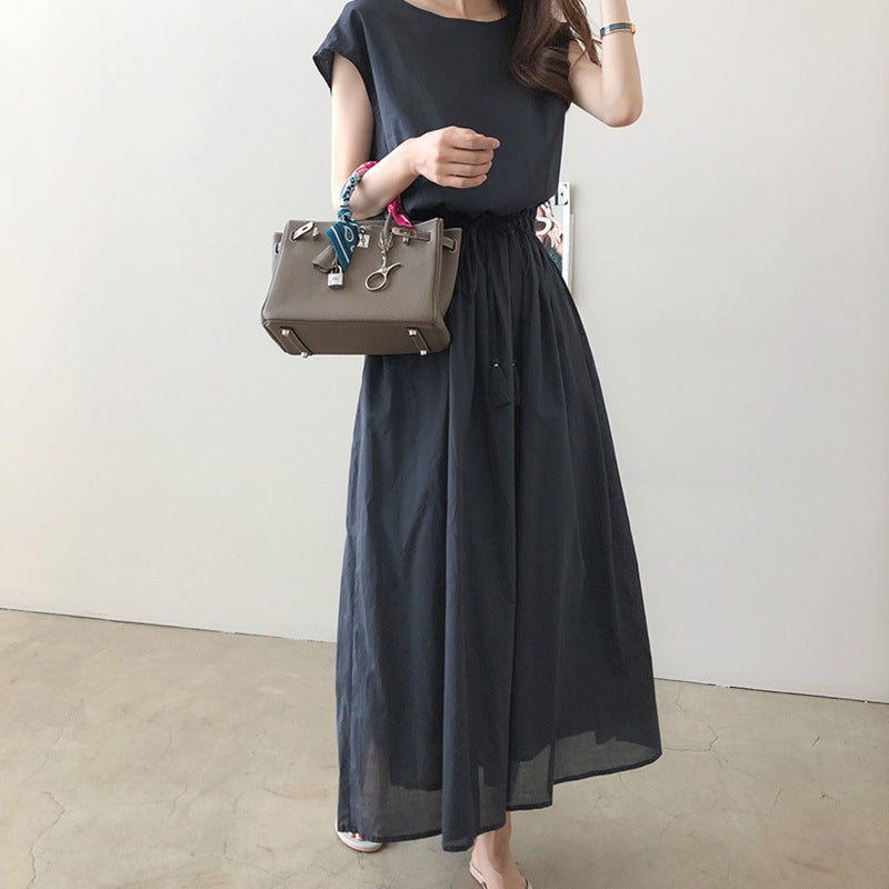 Zofia | Women's Tailored Maxi Dress in Marine Blue