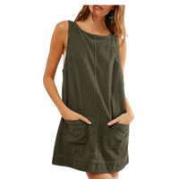 Zosia | Women's Crew Neck Pockets Casual Dress