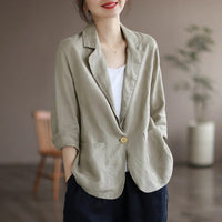 Zosia | Women's Blazer in Silver