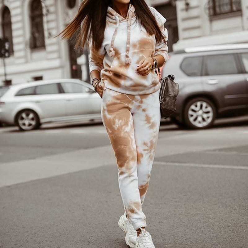 Zuleika | Women's Hooded Casual Joggers in Khaki