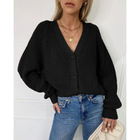 Zuzana | Women's Knit Cardigan in Black