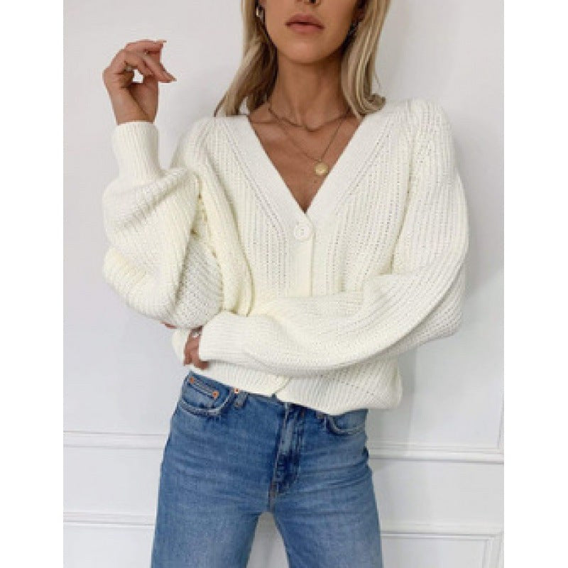 Zuzana | Women's Knit Cardigan in White