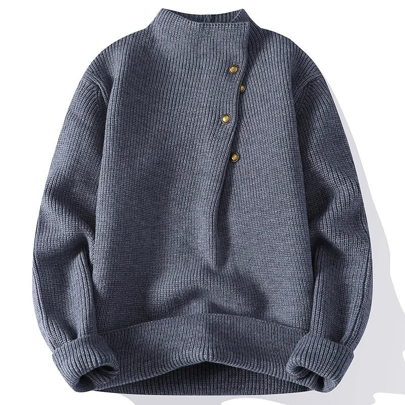 Avenue Wool Sweater in Slate Gray