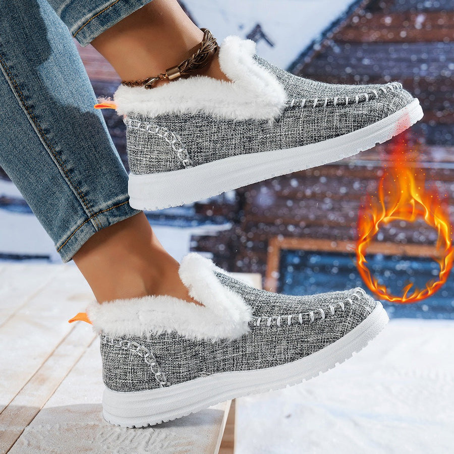 Avery Comfortable Sneakers in Light Grey