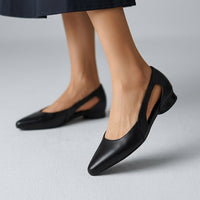Avery D'Orsay Flat in Charcoal