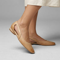 Avery D'Orsay Flat in Sienna Brown