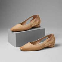 Avery D'Orsay Flat in Sienna Brown