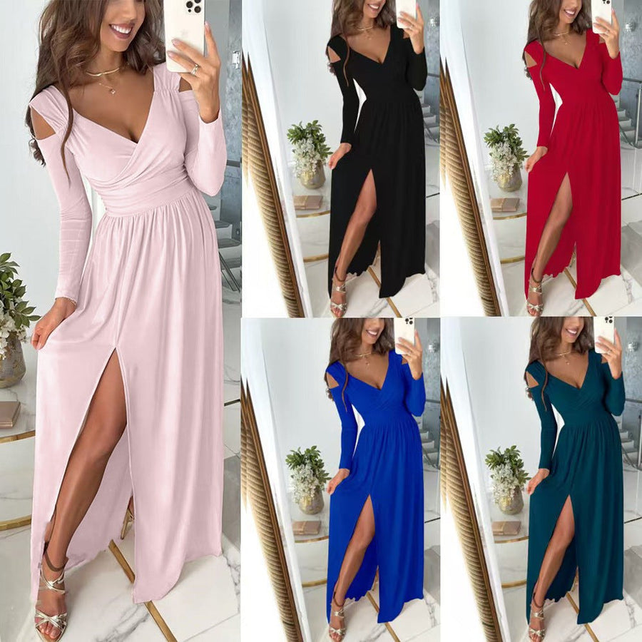 Avery Elegant Dress with Side Split