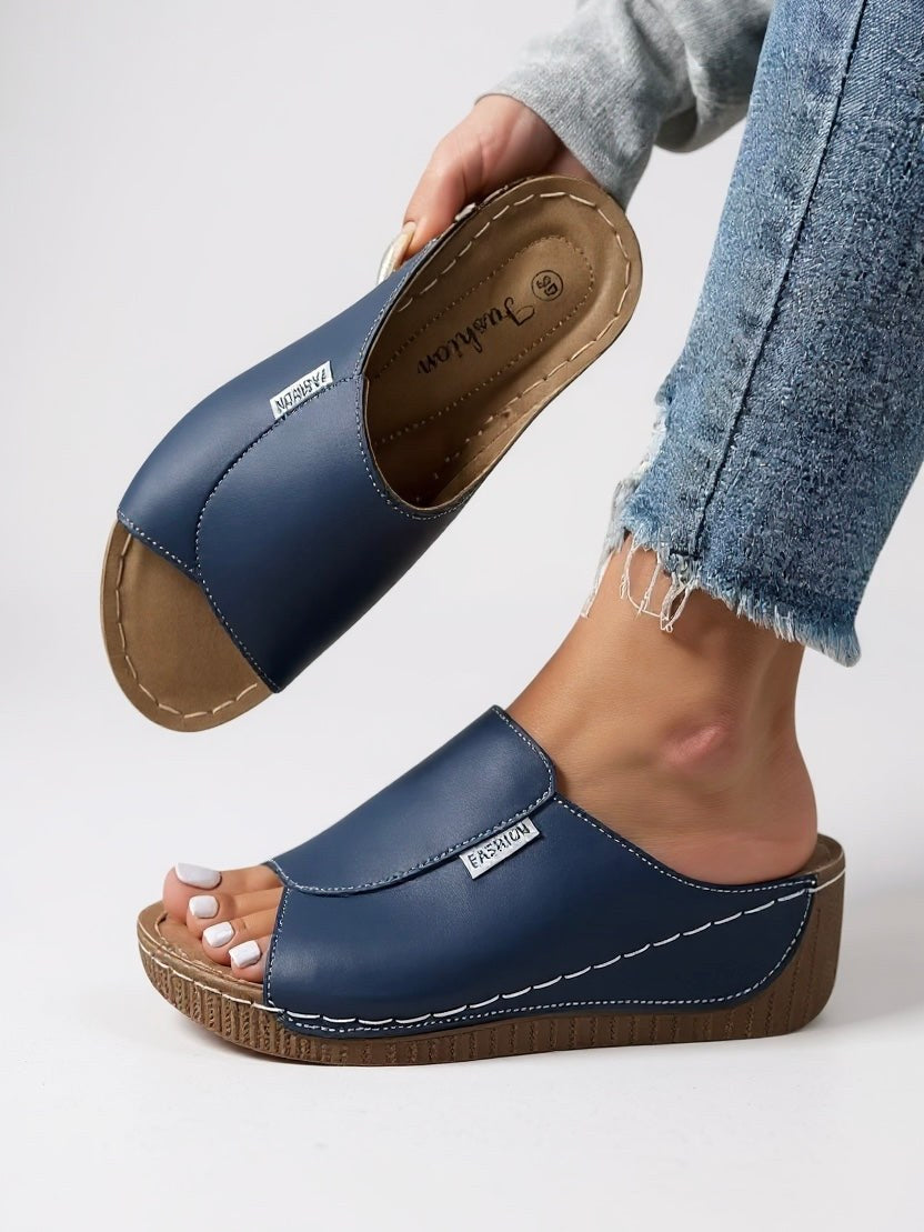 Ayla Platform Slides in Blue