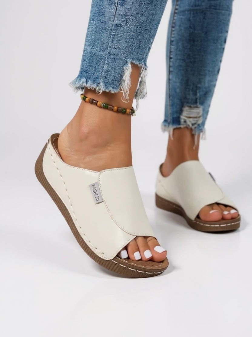 Ayla Platform Slides in White