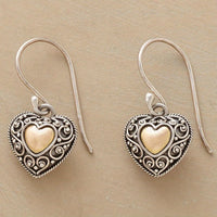 Vintage Bohemian Heart Earrings