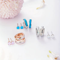 Iridescent Opal Earring Set
