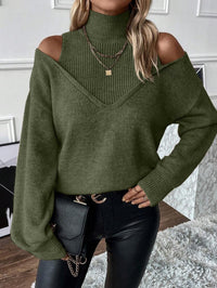 Evangeline Cold Shoulder Knit Sweater