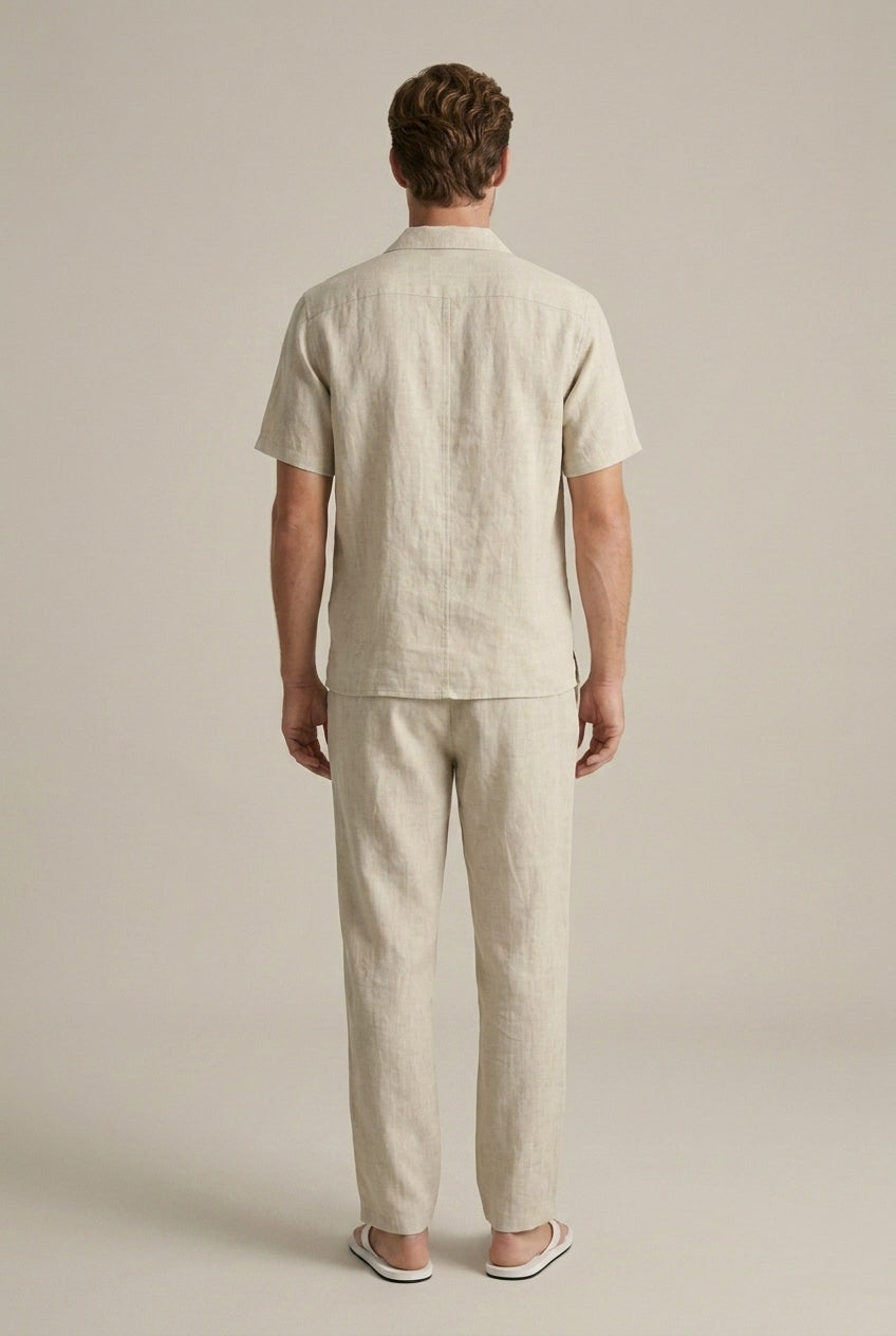 Men's Linen Two-Piece Set Relaxed Fit