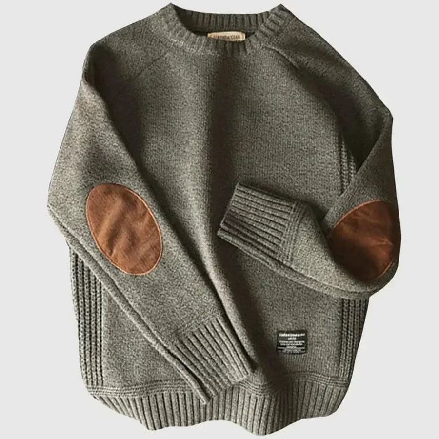 Barnabe | Men's Elbow Patch Knit Sweater