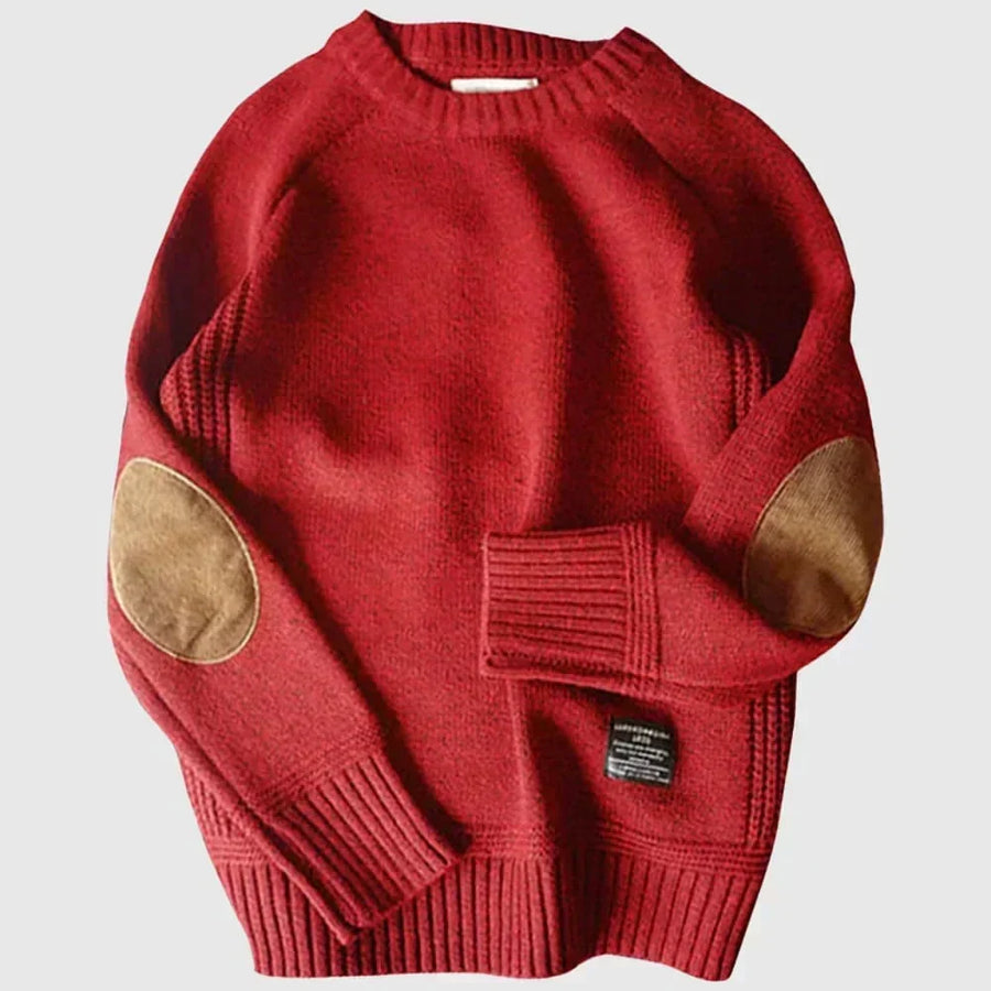 Barnabe | Men's Elbow Patch Knit Sweater