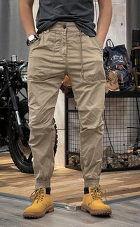 Bastiaan Trousers with Pockets in Khaki (Ohne Taschen)