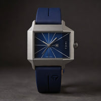 Bauhaus Modern, 39mm in Royal Blue