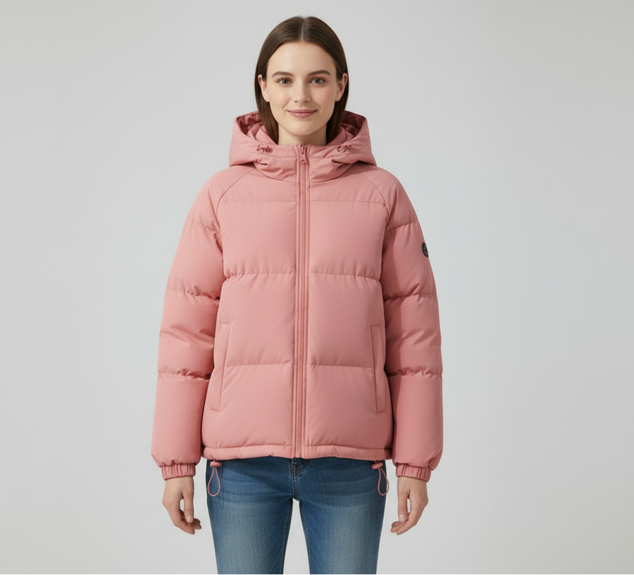 Women's Puffer Jacket -Pockets