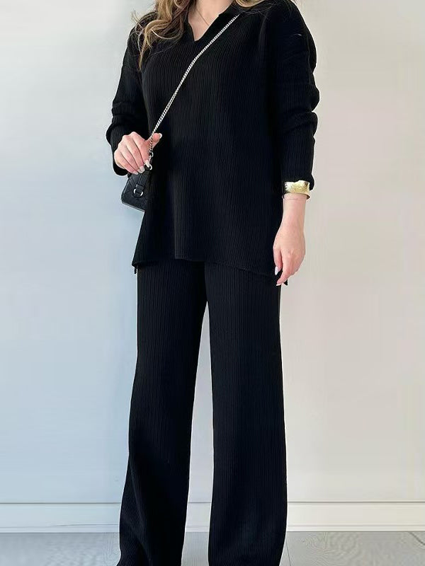 Margot Lapel Sweater Set
