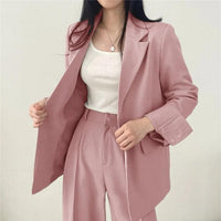 Monika | Women's Long Sleeve Classic Fit Casual Blazer Set