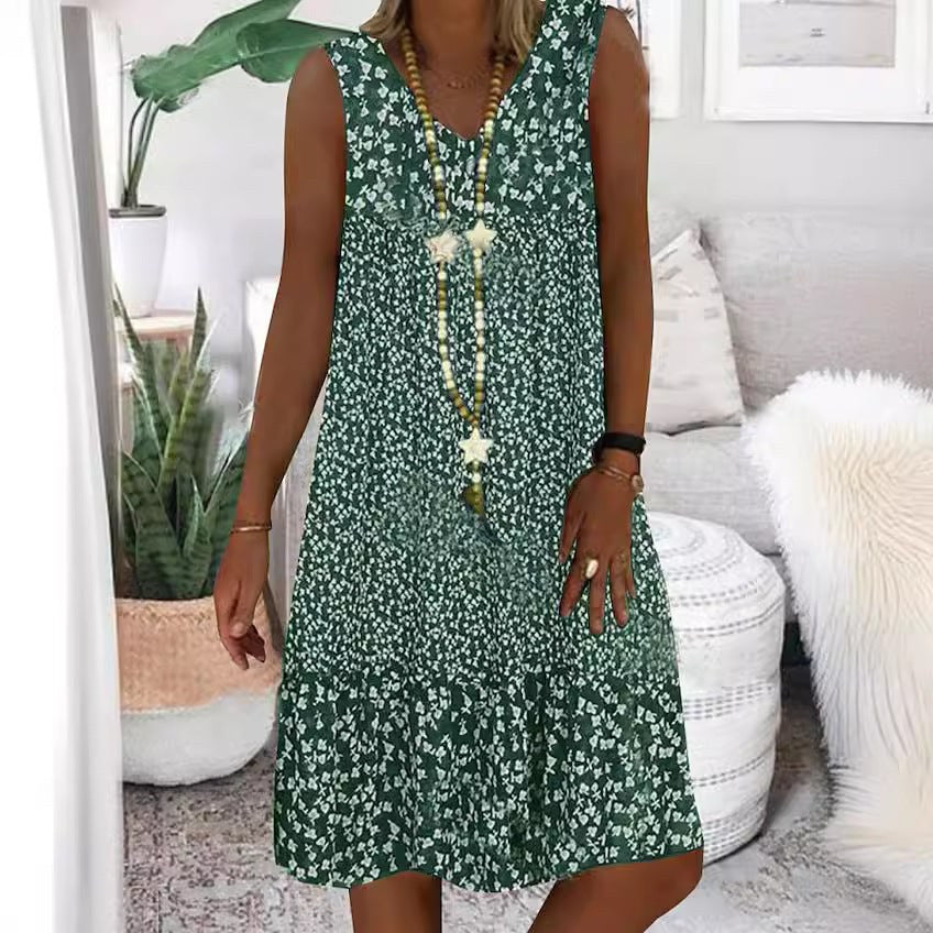 Beatrice Airy Dress with Floral Print