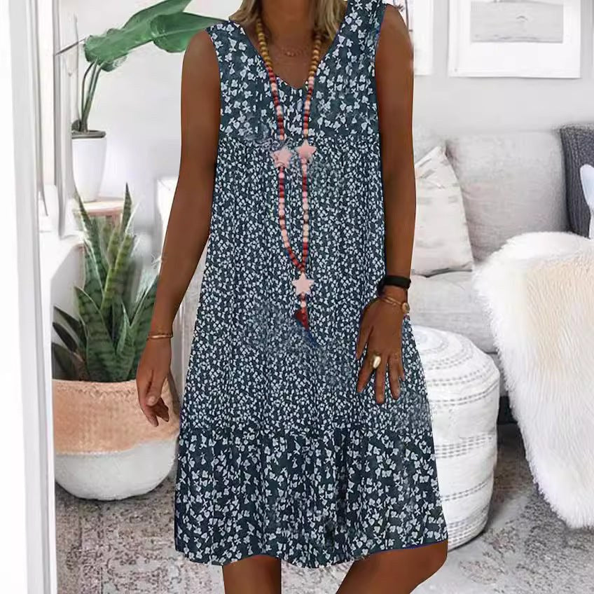 Beatrice Airy Dress with Floral Print
