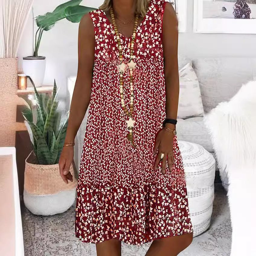 Beatrice Airy Dress with Floral Print