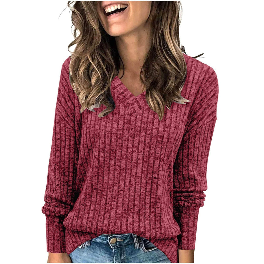 Beatrice Elegant Sweater with V-Neck