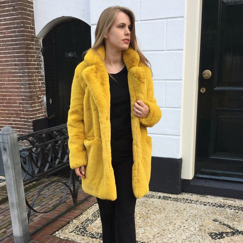 Beatrix Coat in Yellow