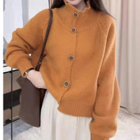 Beatrix Knit Cardigan in Orange