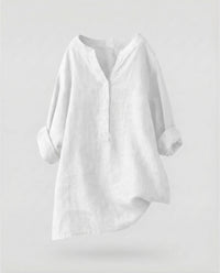 Beatrix Linen Shirt in White