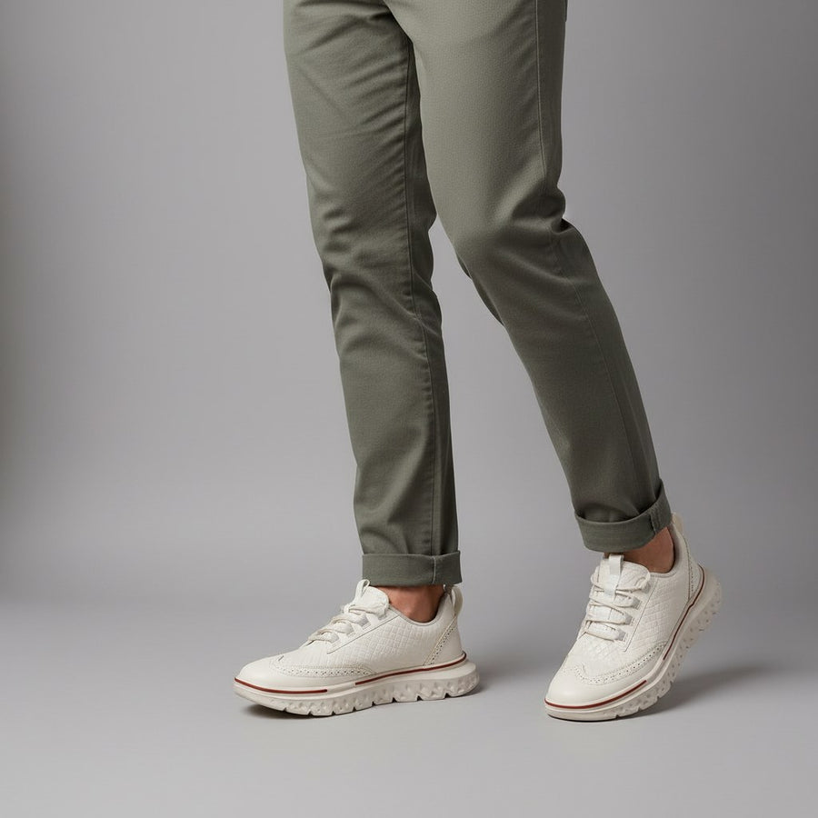 Beaumont Wingtip Sneaker in Charcoal