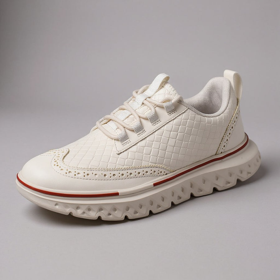 Beaumont Wingtip Sneaker in Pearl