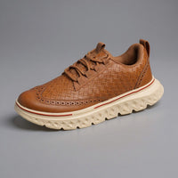 Beaumont Wingtip Sneaker in Sienna Brown