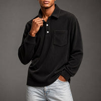 Bedford Corduroy Pullover in Black